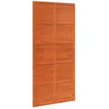 vidaXL Scheunentür Wachsbraun 100x208 cm Massivholz Kiefer