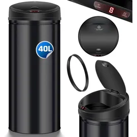 Kesser Automatik Sensor Mülleimer 40 l Schwarz