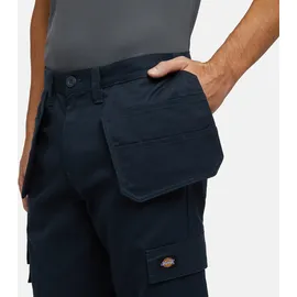 Dickies Arbeitshose "Dickies Workwear Hosen M DICKIES EVERYDAY TROUSERS mit Holster", Mädchen, Gr. 30x32, Länge 32, blau (schwarz navy), Obermaterial: 65% Polyester, 35% Baumwolle, Hosen Arbeitshose