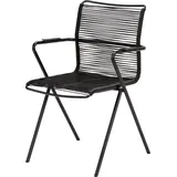 ACAMP Set 4x Stapelsessel Alpha Rope 55 cm x 57 cm x 83 cm Anthrazit-Nero