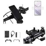 K-S-Trade Smartphone-Halterung für Doogee Note 58 Pro, (Handyhalterung das Fahrrad Halter Lenkstange Fahrradhalterung) schwarz