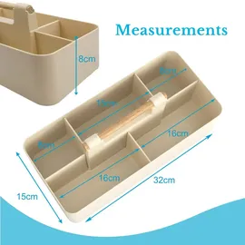 Intirilife Make Up Organizer Badorganizer Khaki