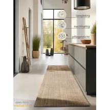 HANSE HOME "Jaipur Juteteppich, als Läufer und in Rund", beige (naturgold), B:80cm H:10mm L:200cm, Jute, Teppiche, Teppich, 100% Naturfaser, Wohnzimmer, Esszimmer, Schlafzimmer, GRS