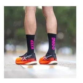 sporcks Keep Going Funktionssocken 2 Schwarz/Pink 44-46