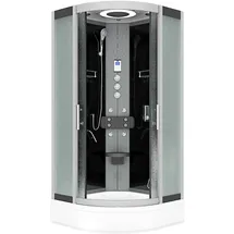AcquaVapore Komplettdusche Duschkabine Fertigdusche Dusche D58-63M1 100x100 cm ohne 2K Scheiben Versiegelung