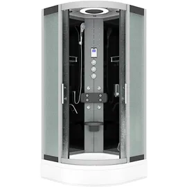 AcquaVapore Komplettdusche Duschkabine Fertigdusche Dusche D58-63M1 100x100 cm ohne 2K Scheiben Versiegelung