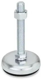 Stellfüße, Stahlblech, mit Gummiauflage (30-80-M10-100-A1-SK)