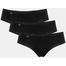 SLOGGI 24/7 Cotton Lace Hipster 6 St. Schwarz 36