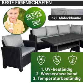 Brast Hacienda Set 7-tlg. Schwarz/Grau