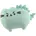 AURORA Pusheen Pusheenosaurus 24 Grün