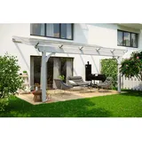 SKANHOLZ Terrassenüberdachung Verona 541 x 289 cm weiß