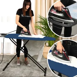 Kadax klappbares Bügelbrett, groß, 120 x 38 cm breit, Standard mit Griff
