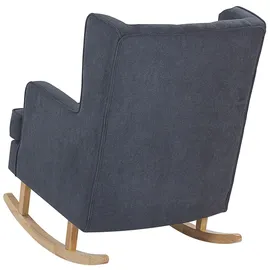 Beliani Schaukelsessel TRONDHEIM Polyester 72 x 97 x 83 cm Grau