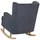 Beliani Schaukelsessel TRONDHEIM Polyester 72 x 97 x 83 cm Grau