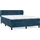 vidaXL Boxspringbett mit Matratze Dunkelblau 140x200 cm Samt