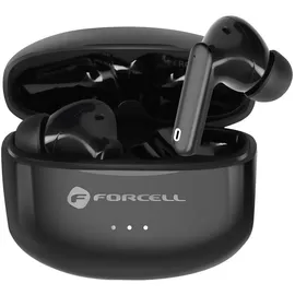 forcell F-AUDIO drahtloser / bluetoothfähiger Stereo-Kopfhörer TWS CLEAR Sound schwarz - Schwarz
