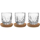 LEONARDO Espresso-Set 6tlg. GOCCE • B/H/T ca. 7,60x20,30x7,60