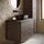 Badplaats Waschbeckenunterschrank Mali 2 Schubladen 80 x 54 x 46 cm Walnuss Braun