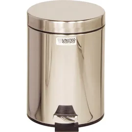 Rubbermaid Tretabfalleimer 5,6 l Silber