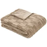 Bugatti Wohndecke bugatti "bugatti Wohndecke Felloptik", beige B:150cm L:200cm, Polyester, Wohndecken, Wohndecke, besonders weich