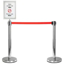 Stagecaptain Absperrständer PLS-200S 2 Stück Silber