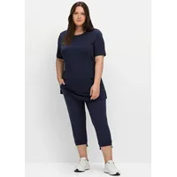 Sheego Funktionslongshirt in marine | Gr.: 48/50