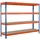 Schulte Lagertechnik Weitspannregal Holz/Spanplatte 245 x 198,1 cm blau
