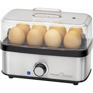 Proficook PC-EK 1275 8 Eier + Eipicker Silber