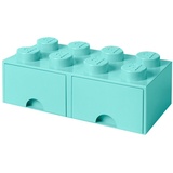 Room Copenhagen LEGO Brick Drawer Aqua Blue