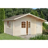 Gartenhaus Holz 34mm EMMA 470x350cm 34mm Wände Blockhaus Gerätehaus