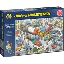 JUMBO SPIELE 20074 Puzzle 3000 Teile Jan van Haasteren - Verkehrschaos