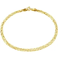 Luigi Merano Armband geflochtene Fantasiekette, Gold 585 Armbänder & Armreife Gold Damen