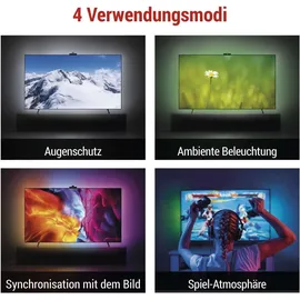 EMOS - Deckenleuchte, GoSmart Ambient LED RGB Beleuchtung für 55“ (139 cm)