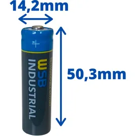 Akkuman SET Nitecore D2 Ladegerät + 4x 14500 AA Solar Akku LiFePO4 3,2V 600mAh