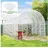 Outsunny Gewächshausfolie 8x10 m wasserdicht Gartenfolie mit UV Schutz, Extra Dick Reißfest Folie aus Kunststoff, Abdeckplane für Treibhaus Folientunnel, Tunnelfolie NUR Folie Transparent