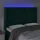 vidaXL LED Kopfteil Dunkelgrün 147x16x118/128 cm Samt