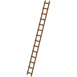 MUNK Dachdecker-Auflegeleiter Holz 14 Sprossen