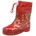 Unisex Kinder Halbschaft gefüttert Regenstiefel rot Waldtiere 26 EU