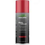 COLORS Sprühlack - 400ml Spraydose - Sprühfarbe für alle Oberflächen, Innen und Aussenbereich, Tolle Deckkraft | RAL3020 - Verkehrsrot Glanz