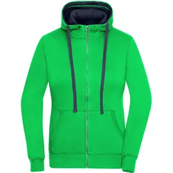 Damen Lifestyle Kapuzenjacke - Farbe blau, grün - Größe L