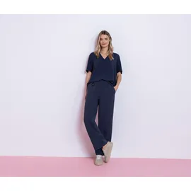 STREET ONE Style Emee Webhose Wide Leg Blau 40