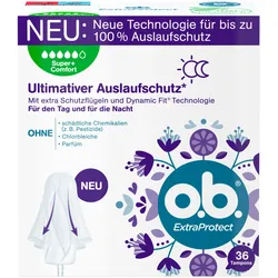 Max 40 o.b. ExtraProtect Super+ Comfort, Tampons für sehr starke Tage mit Dynamic Fit Technologie & extra Schutzflügeln, für ultimativen Auslaufschutz