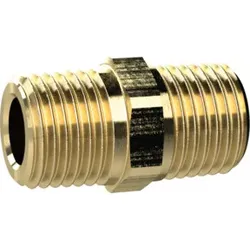 Riegler Doppelgewindenippel, R 2 a., R 2 a., SW 62, Messing