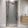 Badplaats Rizani Walk-In-Dusche 90 x 200 cm schwarz getönt