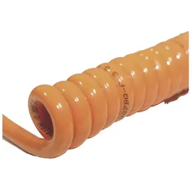 BKL Electronic BKL 1506142 Spiralkabel H07BQ-F 400mm / 1600mm 2 x 1.5mm2 Orange 1St.