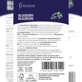 Wunder Zahnstocher mit Geschmack Refill Pack Blaubeere