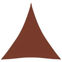 VidaXL Sonnensegel Oxford-Gewebe Dreieckig 4x4x4 m Terrakotta-Rot