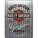 Nostalgic Art Nostalgic-Art Blechschild Harley-Davidson – Metal Wall – Geschenk-Idee für Motorrad-Fans,,aus Metall, Vintage-Design zur Dekoration, 30 x 40 cm