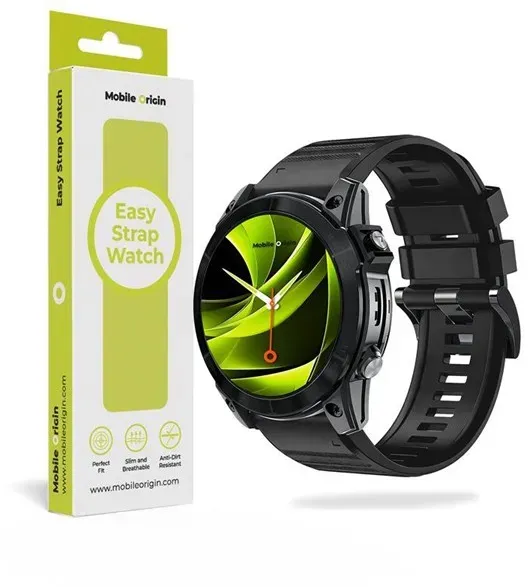 Easy Strap Silicone Watch 22mm Black