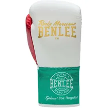 BENLEE Rocky Marciano Benlee Typhoon Lederboxhandschuhe - White / Green / Red - 10 oz L